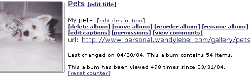 Select the album