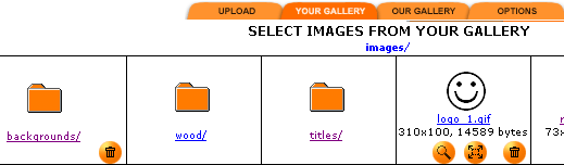 Images - Your Gallery tab